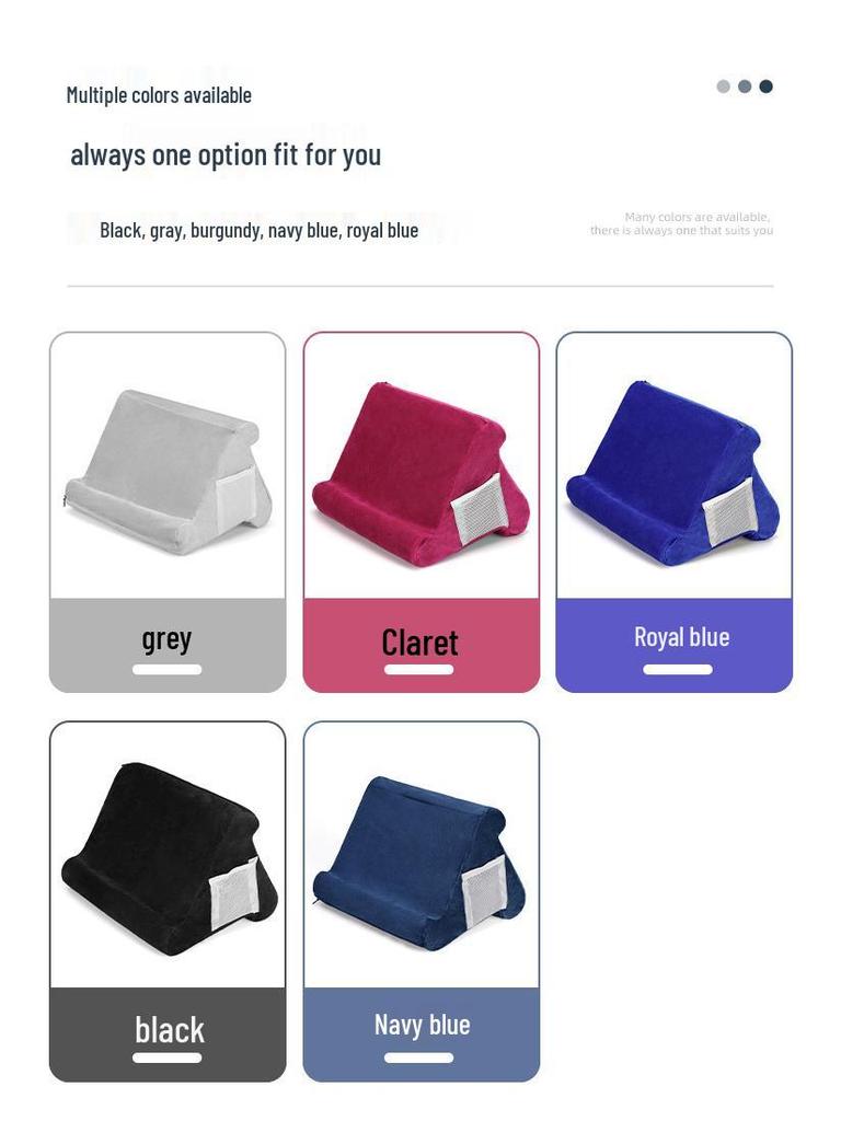 Multi-Angle Soft Pillow Tablet Stand for Reading