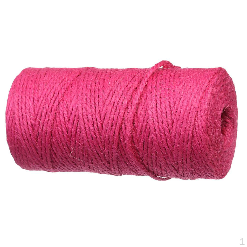 

Мішковина Мішковина Джутова Мотузка Шпагат Шнур Подарункова Коробка Шнур Весільні Бирки Декор для Вечірки Rose Red