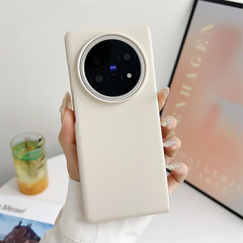 Solid Color Phone Case For VIVO X Fold 5 PC Hard Shel Ultra-Thin Protective Fold5 Back Cover