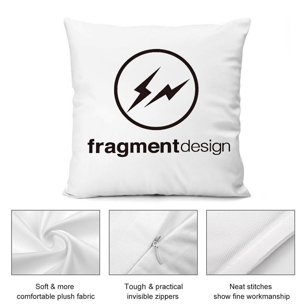 Lightning F-Fragment D-Design Pillow Case Plush Fabric Soft Double Sided Print Sofa Cushion Cover Throw Pillow Covers