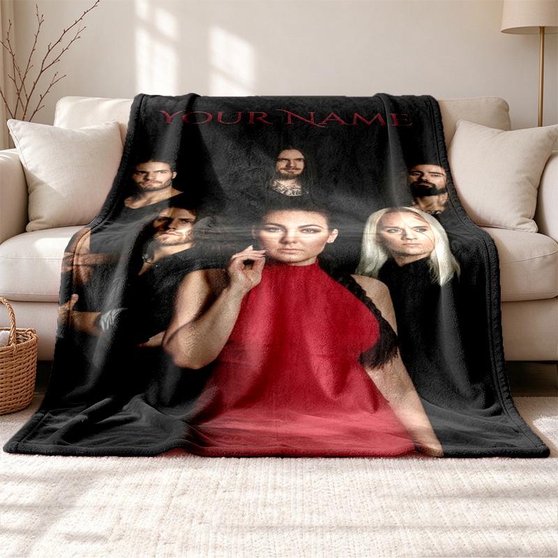 Amaranthe Customizable name outdoor blanket soft cozy and warm Multi-purpose office blanket outdoor camping and travel blanket all-season multi-purpos