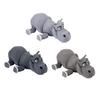 3D Printed Simulation Hippopotamus Figurine Movable Joints Hippo Statue River Horse Sculpture Educational Toy Animal Model Decoration Ornament