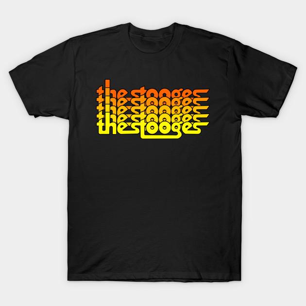 

Men Black Print T-shirt The Stooges No-Cut Transfer Paper Print Cotton Tshirt M чорний