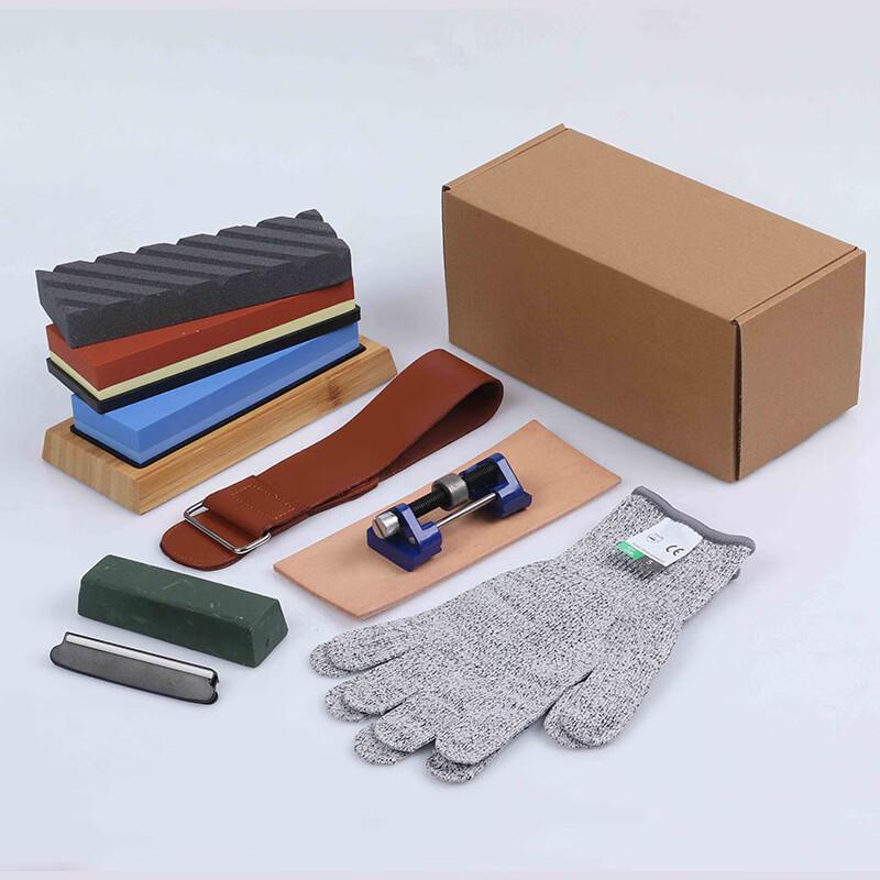 

Bang Da Fu Double-Sided Sharpening Stone Set with Wooden Base