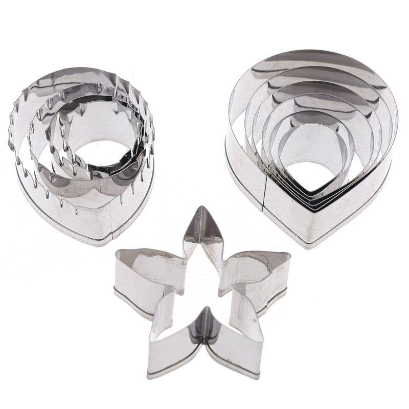 Flower Petal Leaf Stainless Steel Biscuit Cookie Cutter Fondant Cake Decor Mould Flower Petal Leaf Stainless Steel Biscuit Cookie Cutter Fondant Cake Decor Mould