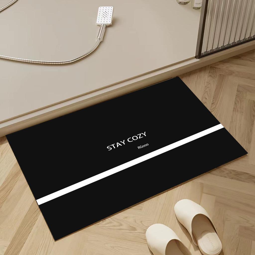 Modern bathroom non slip floor mats absorb water, stain, and are simple household flooring that dries quickly and prevents falls