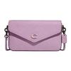 Wyn Cow Leather Envelope Crossbody Bag, Shoulder Bag Small Women's Purple C8749-V5NBC