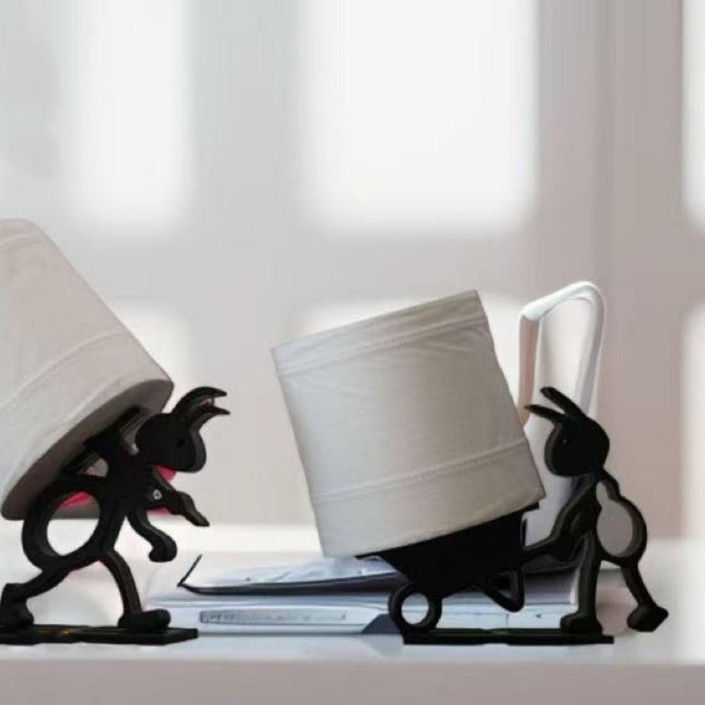 Funny 3D Printed Ant Paper Roll Holder Black Cute Ant Napkin Holder Decorative Plastic Ant Shaped Tissue Holder Camping