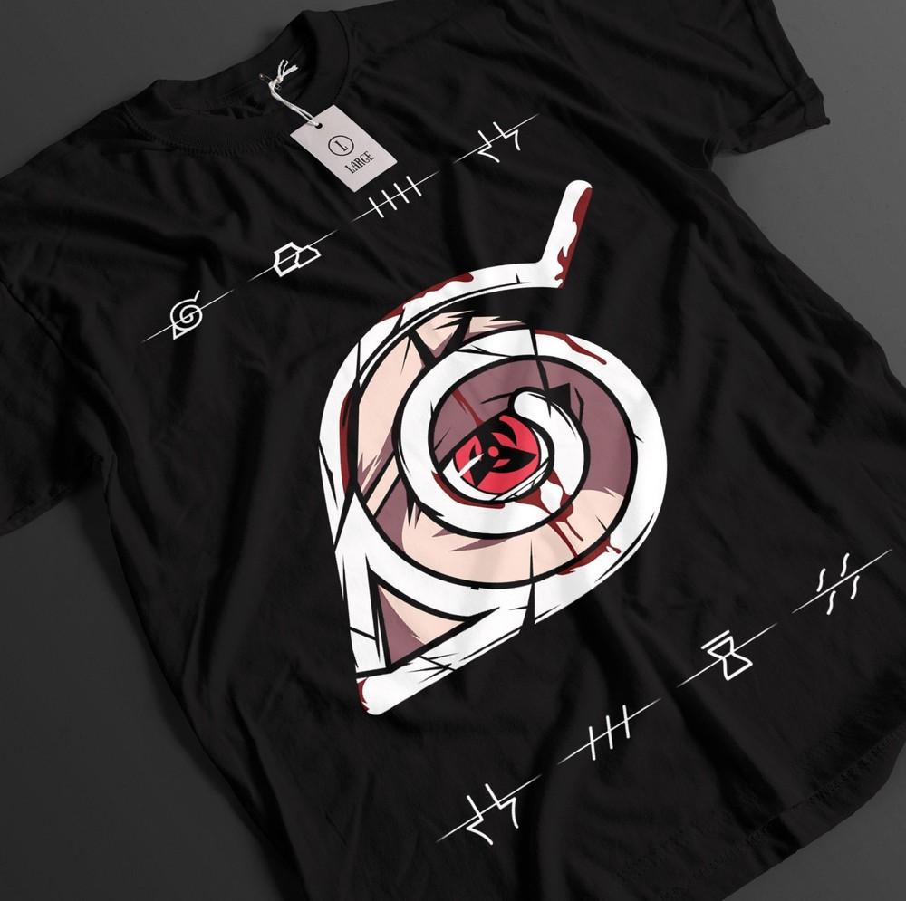 

Naruto Shirt Sasuke Tshirt Itachi Uchiha T-Shirt Madara Sarada Shisui Unisex Tee M