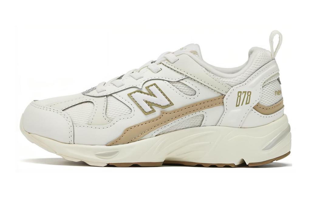 New Balance NB 878 Mesh Traspirante Ammortizzazione, Resistenti all'Usura Basse Scarpe da Corsa per Bambini Ecrù Bambini's PV878SM1