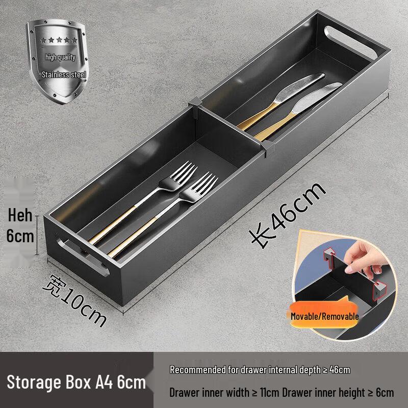 Qiwei Stainless Steel & Wood Horizontal Knife Holder