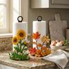 Animal Flower Pattern Floral Paper Towel Holder Cook Character Kitchen Napkin Stand  Living Room