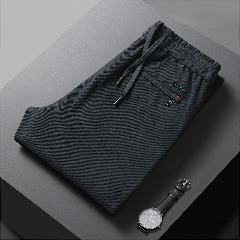 Xuezongfei Men's Fleece-Lined Straight-Leg Casual Pants