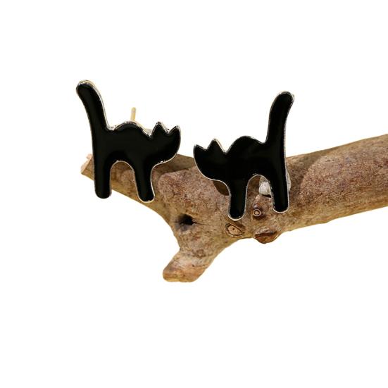 1 Pair Halloween Earrings Bat Ghost Hand Spider Pumpkin Ghost Black Cat Shape Drop Earrings Jewelry Accessories