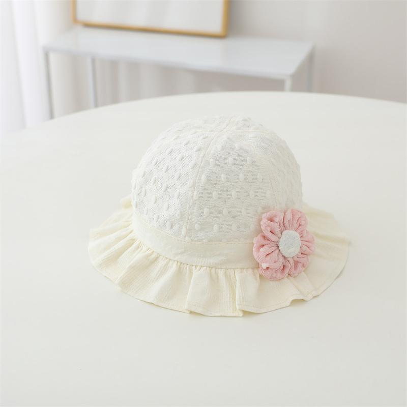 Baby Girl Hat Thin Sunshade Hats Wide Brim Sunscreen Baby Fisherman Hat