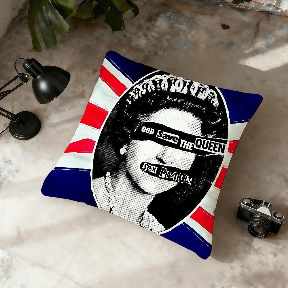 S-Sex P-Pistols-ES Bank cushion cover Home Office Convenient Nordic Simplicity Hit With Zipper Cushion Cover