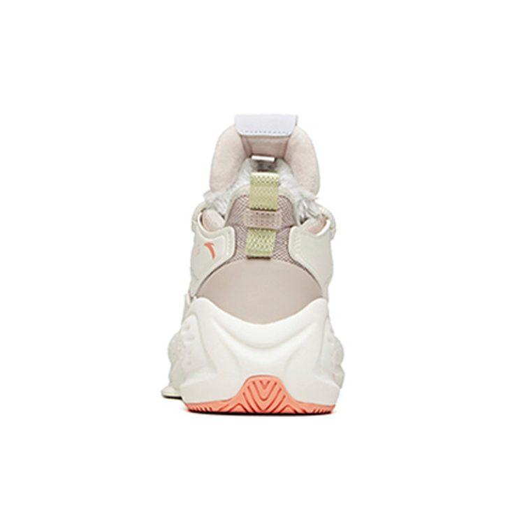Anta Bastard Fleece Lined High Top Skateboard Shoes Women's Lotus Gray 122048903-1