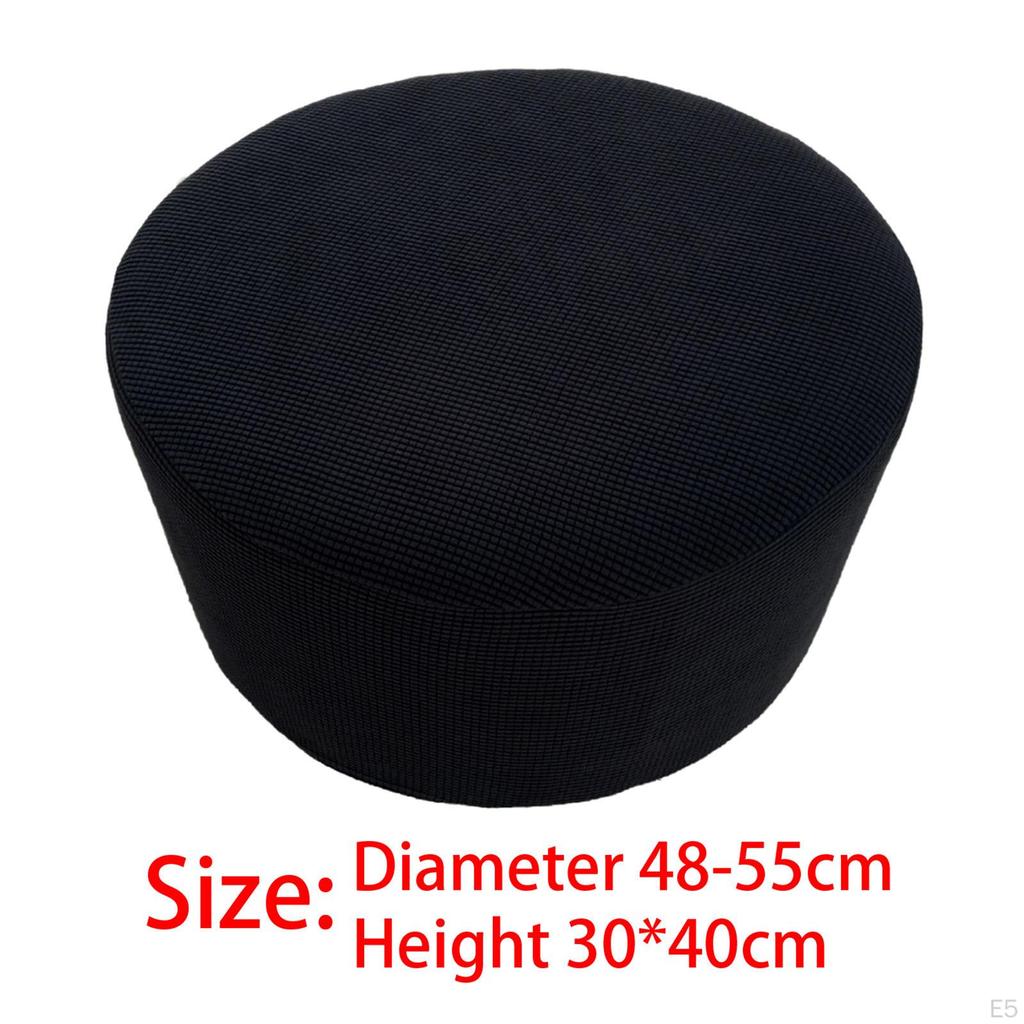 Round Ottoman Cover for Decor