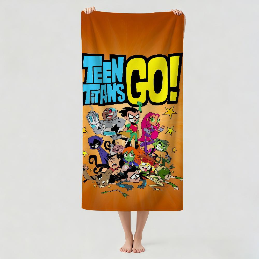 Cartoon T-teen T-titans Towel Drying Bath Towel Applicable To Light Swimming Camping Yoga Beach Out
