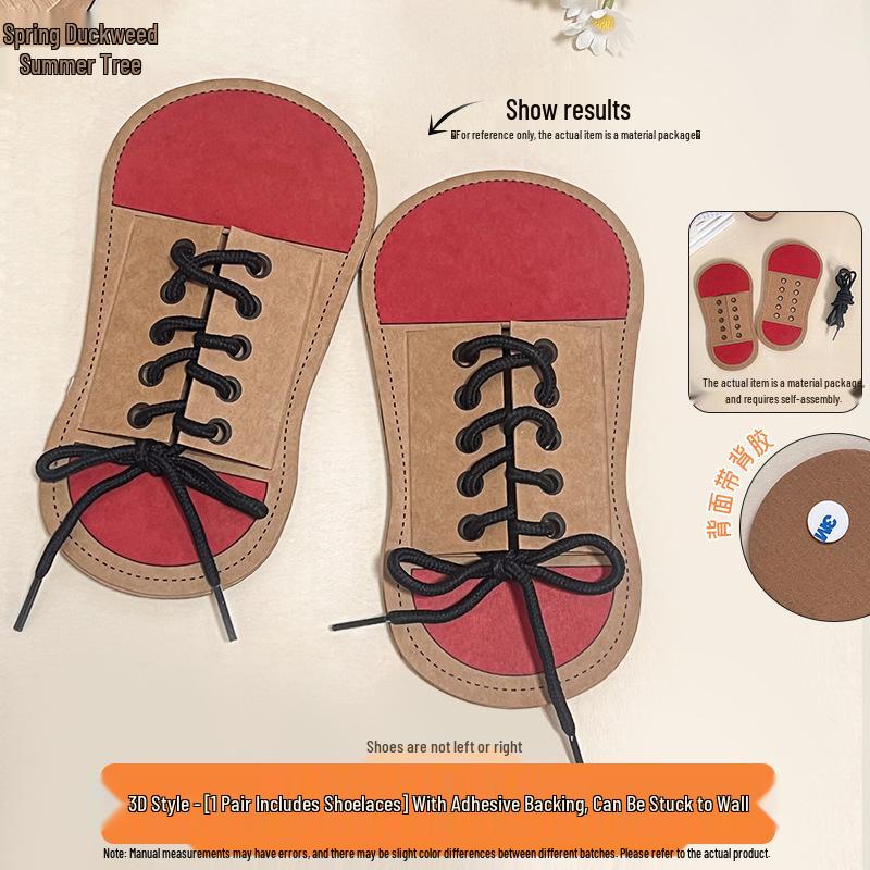 Montessori Shoelace Tying Toy for Kids: Develop Fine Motor Skills & Self-Care