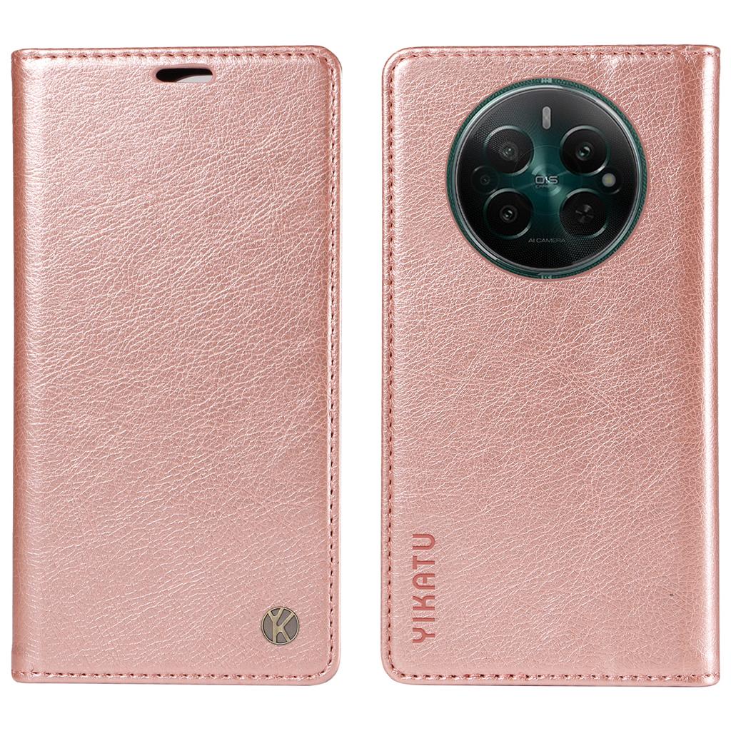 YIKATU YK-006 For Realme Narzo 70 5G/Narzo 70 Pro 5G/P1 5G/12 4G/12+ 5G Case Wallet Litchi Grain Leather Phone Cover