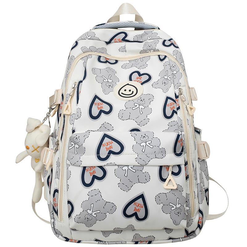 Schoolbag Schoolbag for Female Junior High School Students Large Capacity Middle School Students Graffiti Girl Backpack for College Students