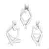 Abstract Thinker Carved , White Large Modern Artwork Elegant Artistic Figurine Statue Crafts for