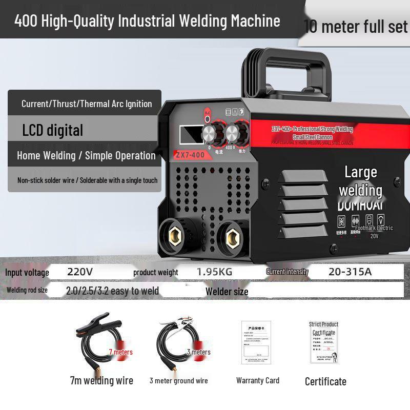 Da Han 400 Portable 220v Industrial Electric Welder - Handheld Matte Finish for Household Use