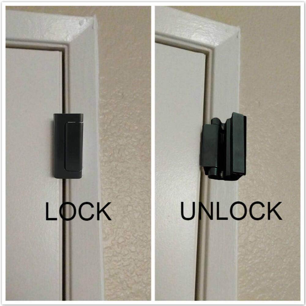 2set Home Security Door Lock To Home Prevent Unauthorized Entry, Black