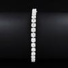 2025 New Luxury Silver Color On Hand 4MM 17CM Princess Bracelet Bangle for Women Anniversary Gift Jewelry Wholesale S5650