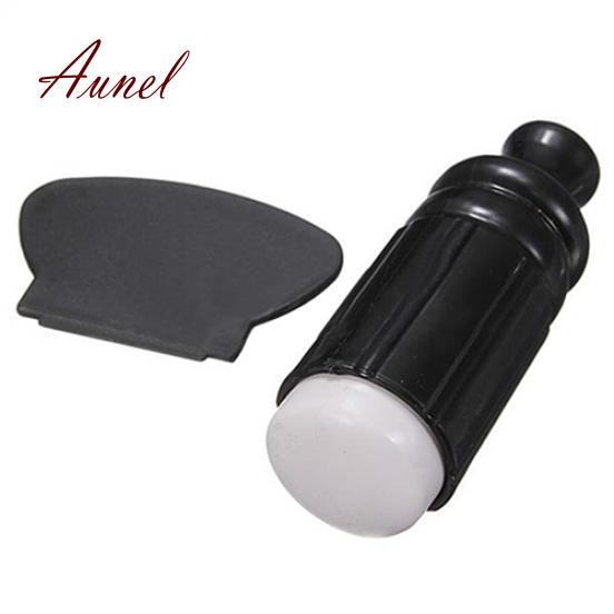 Black Polish Image Stamper Paint Stamp Knife Scraper Stamping Nail Art Tool 1 Set