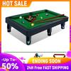 Jeu de Snooker de Table avec 2 Queues & Billes Mini Jeu de Billard Portable Jeux de Bureau Maison