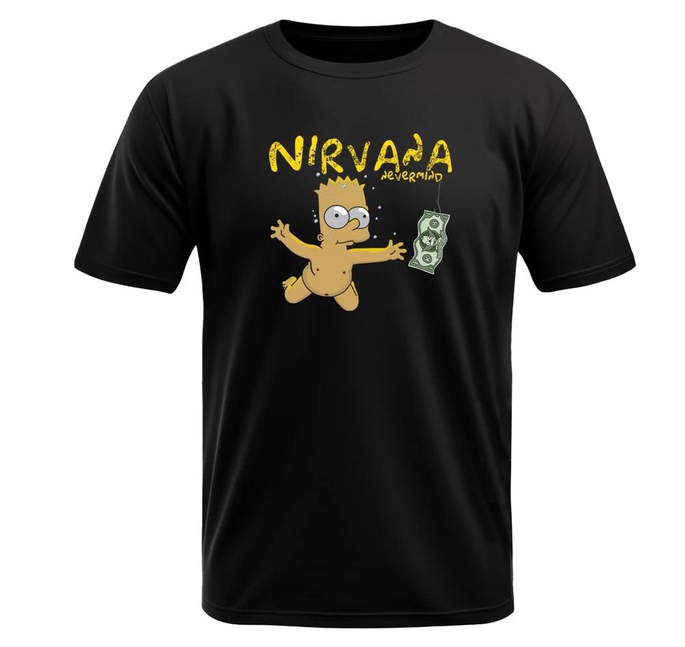 Nirvana Nevermind black TShirt made of breathable polyester nice gift for him L