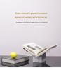 Modern Geometric Marble Bookshelf for Study Room Decorations