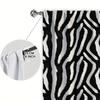 Set Of 2 Zebra Stripes Printed Curtain Home Decor Window Treatment Bedroom Office Kitchen For Made Polyester With Rod Pocket