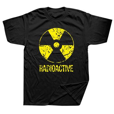 Lustige Vintage Radioaktive T-Shirts Grafik Baumwolle Streetwear Kurzarm Geburtstagsgeschenke Sommer Stil T-Shirt Herrenbekleidung