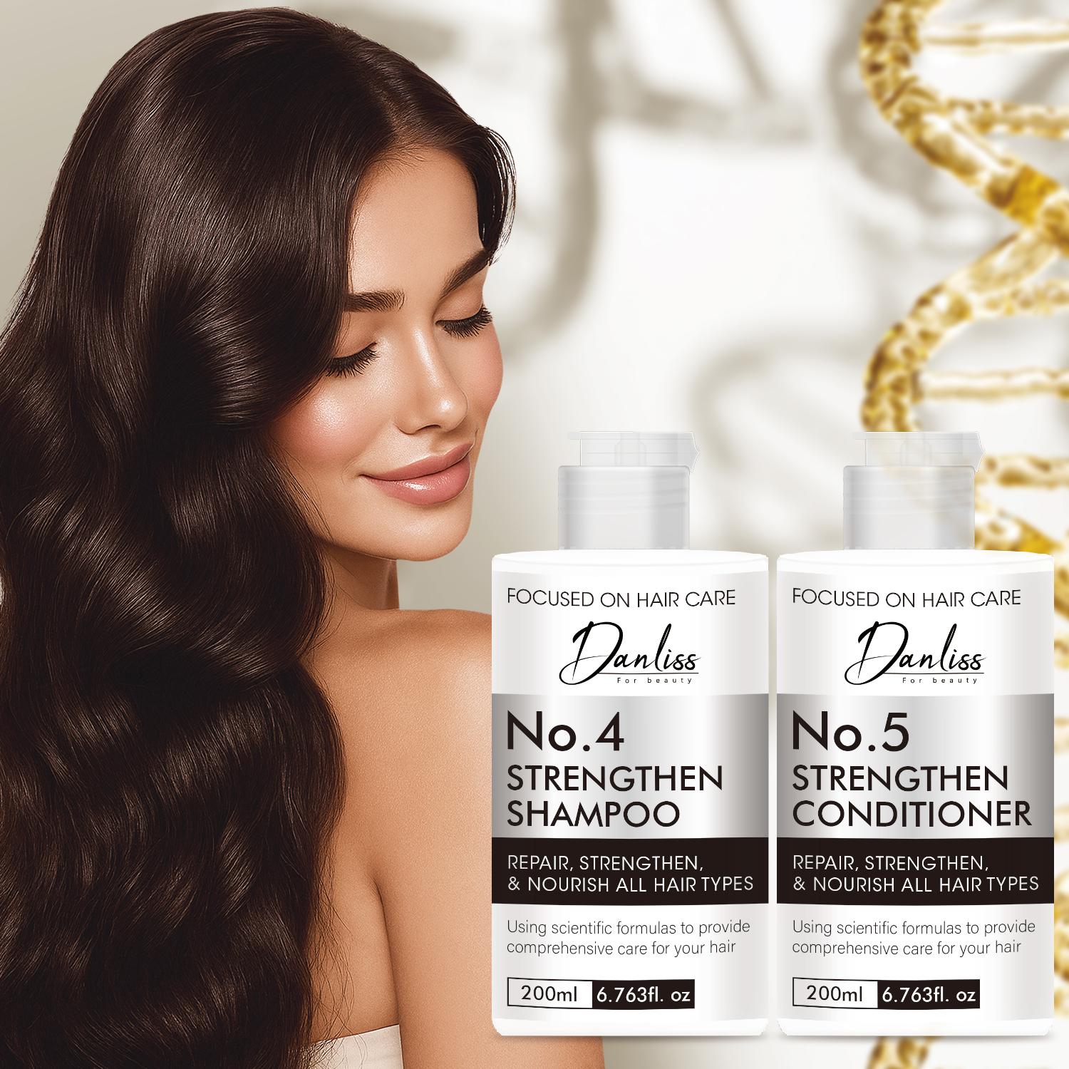 Strengthen Shampoo and Conditioner Set-Provide Comprehensive Care-Repair, Strengthen & Nourish-Suitable for all Hair Types, 200ml+200m00ml