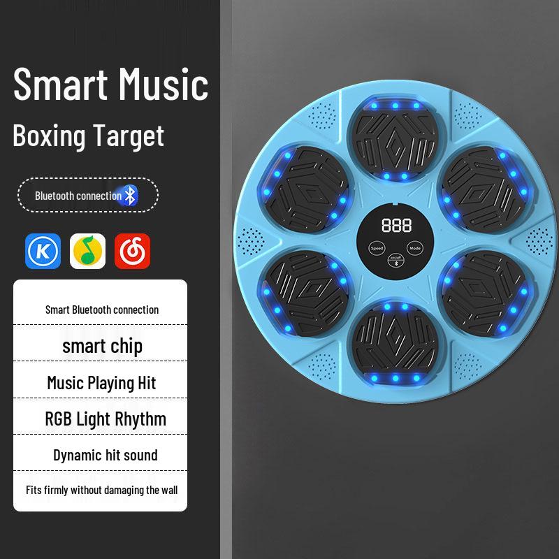Smart Music Boxing Trainer: Home Fitness Wall Target