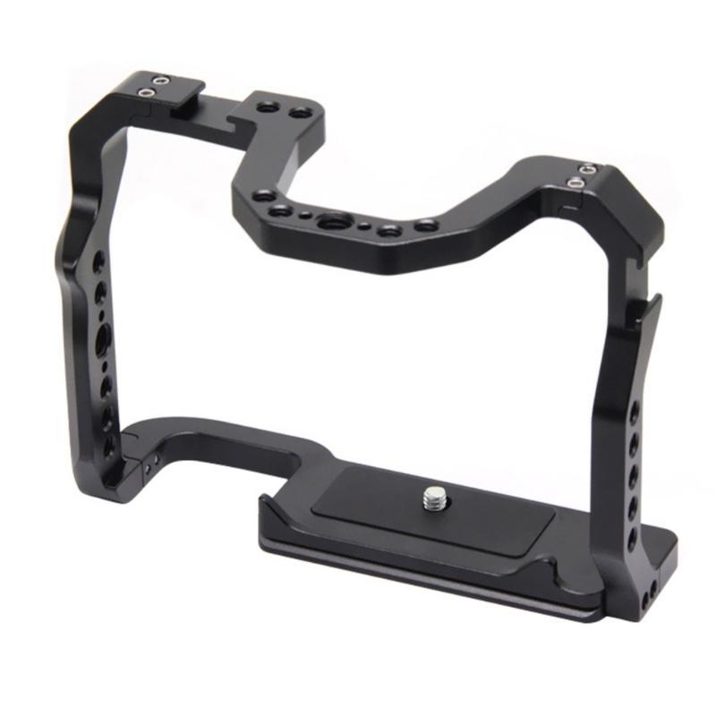 Aluminum Alloy Camera Cage for 70D/80D/90D with 1/4"&3/8" Threads Cold Shoe Mount Supports 6-10kg Load Capacity