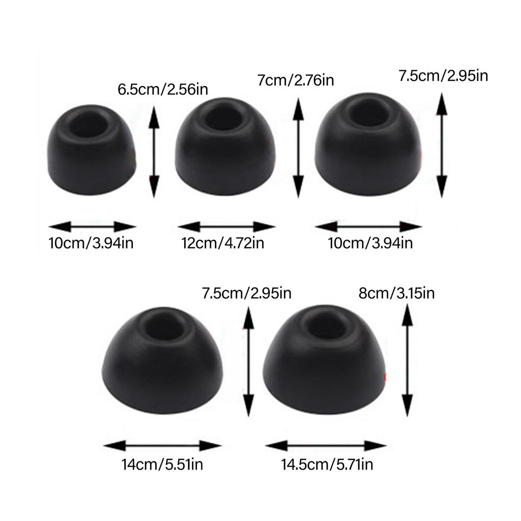 Comfortable Listening Experience Silicone Eartips for PowerbeatsPro2 , Multiple Size Ear Plugs Noise Reductions