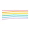 Striped Polyester Screen - MARBUENO SUMMER - 240x80 Cm - 3 Steel Poles - Colorful Stripes - Foldable - Portable