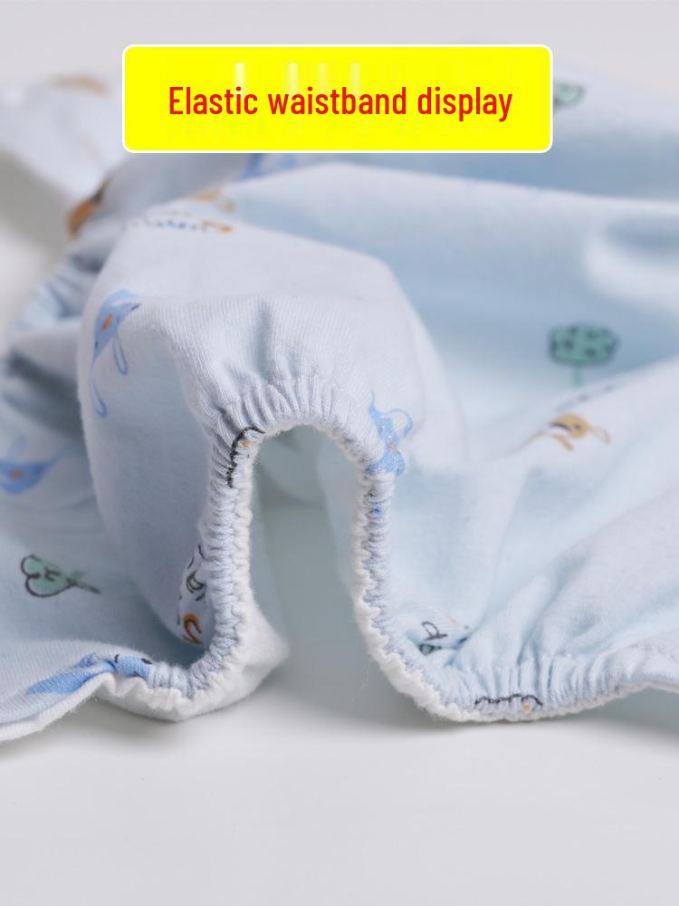 Waterproof Cotton Baby Diaper Pants - Breathable, Leakproof, Washable Snap-On Training Pants for Newborns and Infants