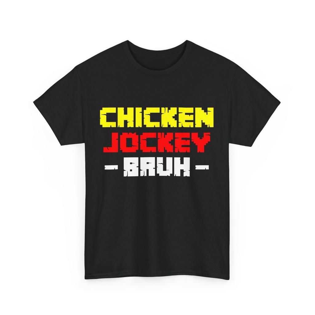 Chicken Jockey Bruh Funny Meme Gamer Women Men T-shirt