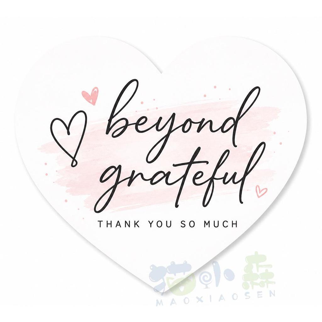 Heart-Shaped Gentle Style Thank You Card for Handmade Gift Box Decoration