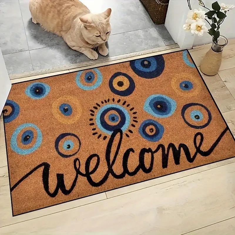 Coconut Brown Entrance Door, Hallway Non-slip Floor Mat, Living Room Dust-proof and Easy-to-clean Carpet Kitchen Mat Welcome Mat