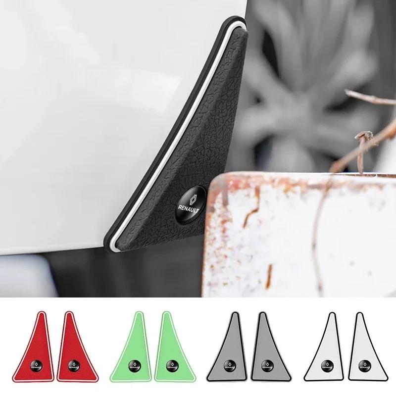2PCS Rubber Car Door Protection Corner Cover Edge Protection Anti-Collision Scratche for Renault Sport Duster Megane 2 3 S555