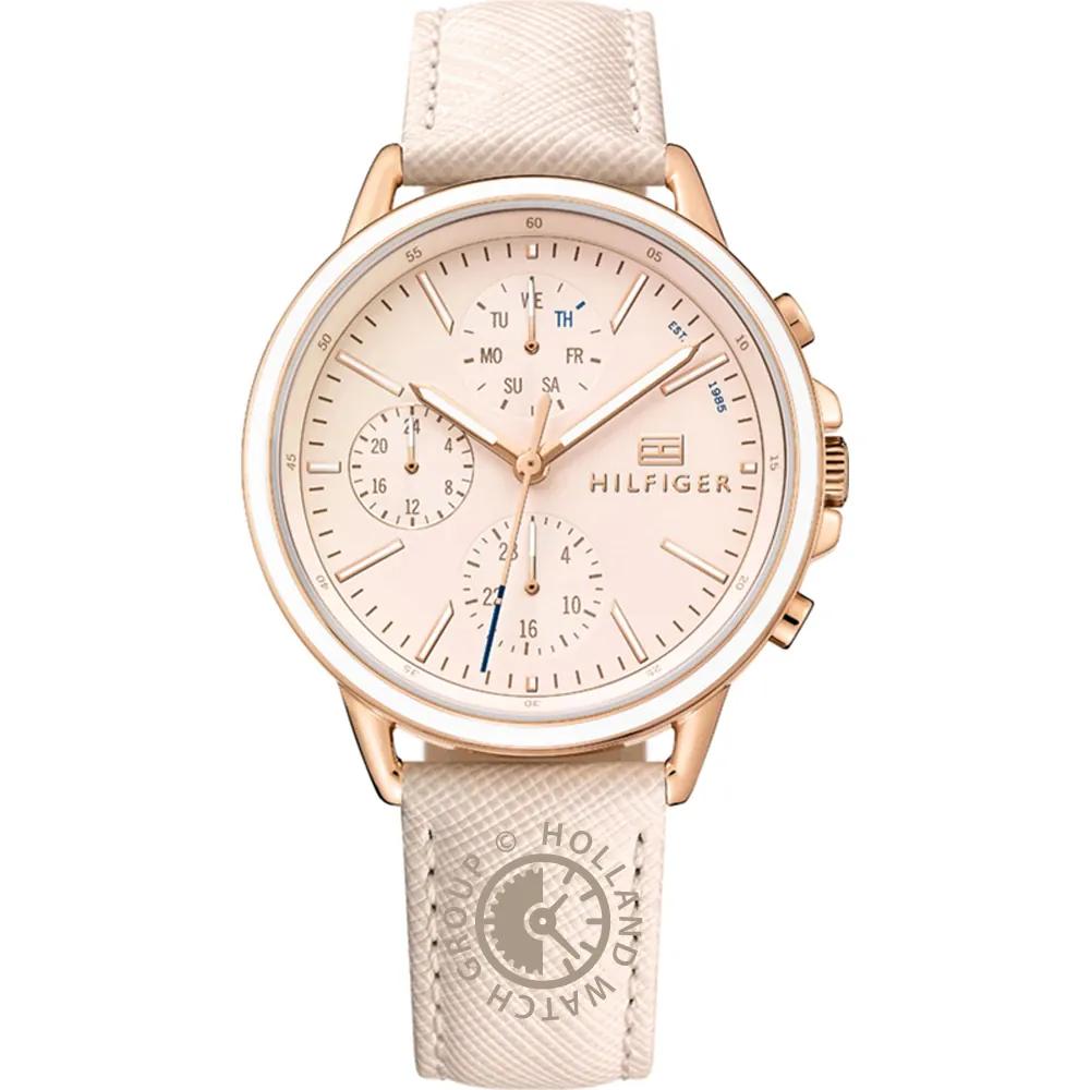

Tommy Hilfiger Carly Rose gold Pink Leather Strap Ladies Quartz Watch 1781789 розового золота