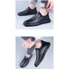 Men's Leather Loafers, Soft Sole Leather Driving Shoes, Slip on Lazy Shoes, Breathable Business Casual Dress Shoes for Work & Office