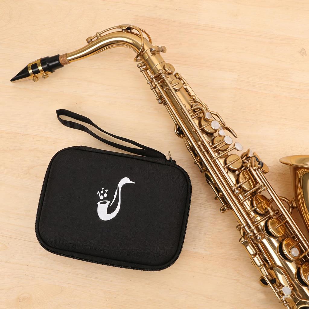 RUNROTOO Saxophone Reed Case: Reed Storage Holder for Tenor Saxophone, Alto Saxophone, and Bass Clarinet - Waterproof Case, Holds 15 Reeds - Portable