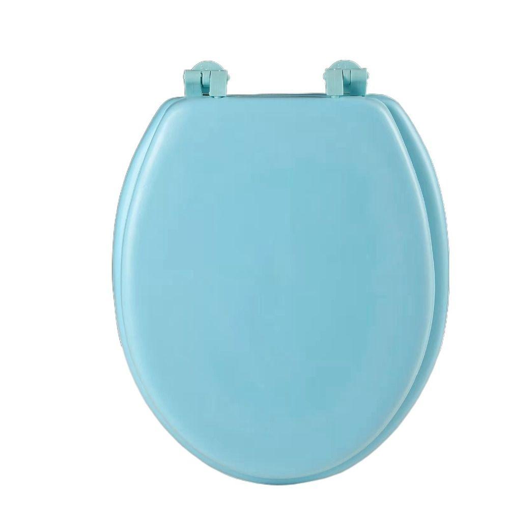 

Washable Durable Easily Toilet Seat Cushion Bathroom Warmer Toilet Cover Toilet Seat Cover Pad blue-UO